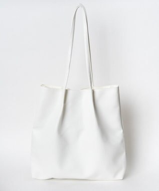 WEGO タックデザイントートバッグ ホワイト