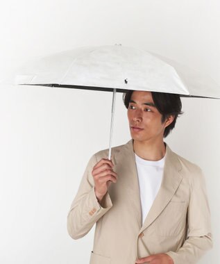 MOONBAT 【WEB限定】POLO RALPH LAUREN(ポロ ラルフローレン) 晴雨兼用日傘 折りたたみ傘 コンパクト PPワンポイント刺繍 一級遮光 遮熱 UV オフホワイト