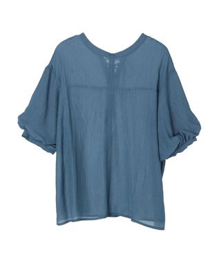 Green Parks ・ＥＬＥＮＣＡＲＥ　ＤＵＥ　バルーンスリーブブラウス Blue