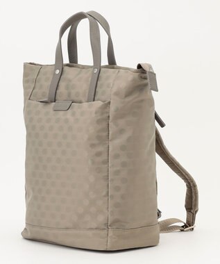 Y'SACCS ドットジャカード　トート型リュック グレージュ