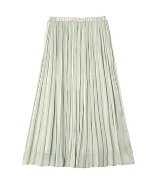 YECCA VECCA シャイニーサテンプリーツスカート Mint