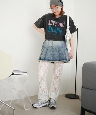 WEGO ヴィンテージウォッシュグラフィックショートT 柄6