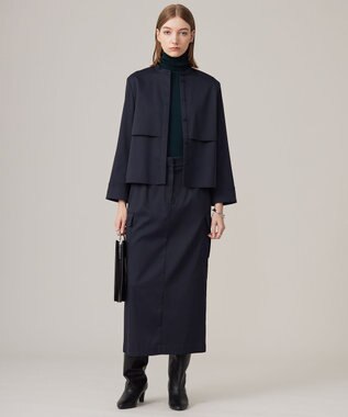 ICB 【CLASSY.1月号掲載・新色追加・洗える】エクストラファインメリノ タートルネックプルオーバー ミッドグリーン系