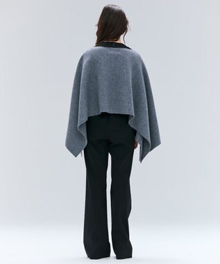 BEIGE， CHICORA / プルオーバーウールニットケープ Md.Gray