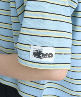 earth music&ecology Ｆｉｎｄｉｎｇ　Ｎｅｍｏ／ボーダーポロシャツ Light Blue