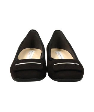 Bridget Birkin 【Bridget Birkin walk】バックルモチーフウォーキングパンプス ブラックスウェード