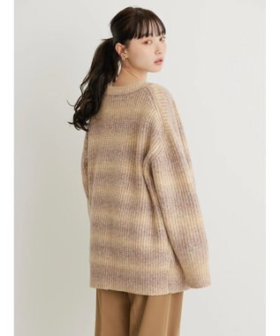 AMERICAN HOLIC グラデーションニットカーディガン Beige