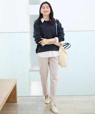 ANY ダンボールエンブロイダリープルオーバー ネイビー