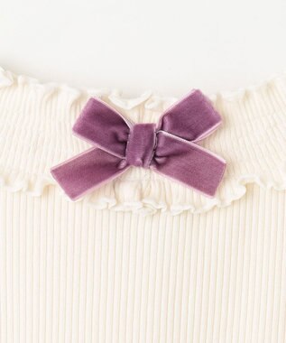 ANY KIDS バックリボン カットソー エクリュ