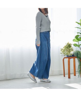 MODE ET JACOMO <MODE ET JACOMO>リボンバレエシューズ ライトグレーエナメル