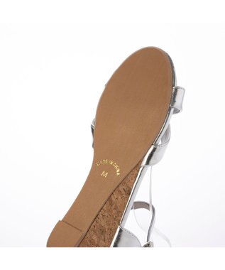 MODE ET JACOMO <noyau>ヒールクロスベルトサンダル シルバー