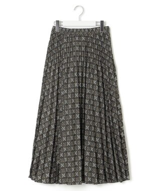J.PRESS YORK STREET 【WOMEN】タイルプリント プリーツスカート グレー系5