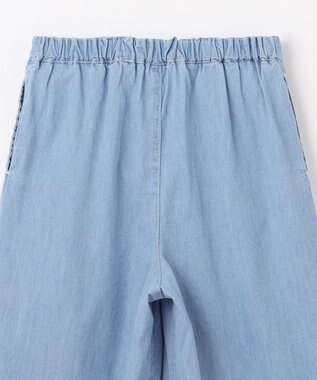 ANY KIDS シャンブレー ガウチョパンツ ブルー