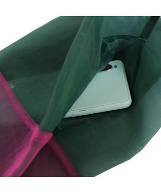 ROOTOTE 0376【直営店限定商品：オーガンジーエコバッグ】/ EU.RSルーショッパー.MID.SUK-A 04：グリーン/ピンク