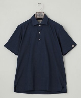 GOTAIRIKU 2年連続売上NO1【仕事で着られる】キレイめ 鹿の子ビズポロシャツ ライトネイビー