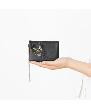 ANNA SUI TITIソフト 2面パスケース ブラック