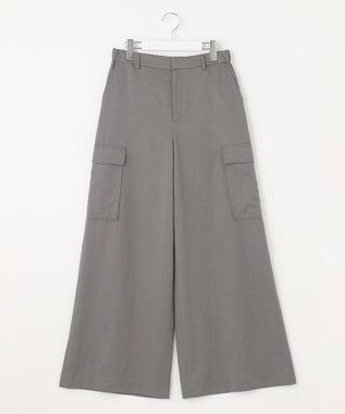 自由区 L 【洗える】テンセルツィルカーゴ パンツ グレー