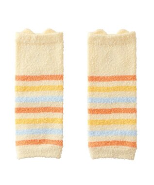 MIKI HOUSE HOT BISCUITS くまのお顔 あったかレッグウォーマー アイボリー