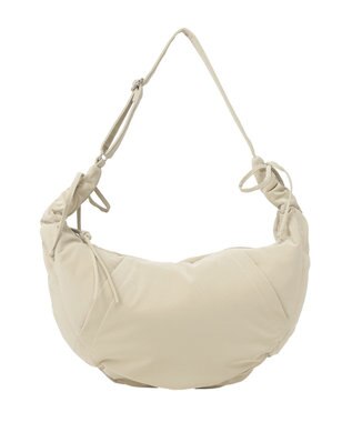 earth music&ecology ドロストリボンショルダーバッグ Beige