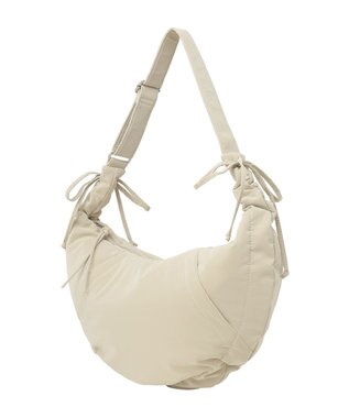 earth music&ecology ドロストリボンショルダーバッグ Beige