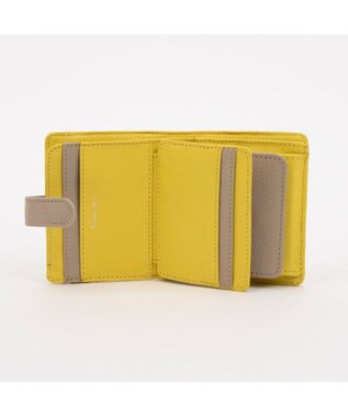 UNBILLION アトランタ ATLANTA / 牛革二つ折りカラーコンビウォレット イエロー