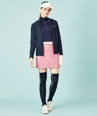 23区GOLF 【WOMEN】【手洗い可】クロスサーモツイル 台形 スカート ピンク系