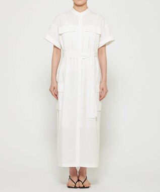 uncrave カラータイプライター シャツワンピース オフ