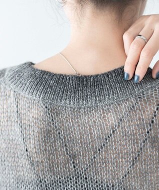 WEGO グラデーションメッシュニット ブラック