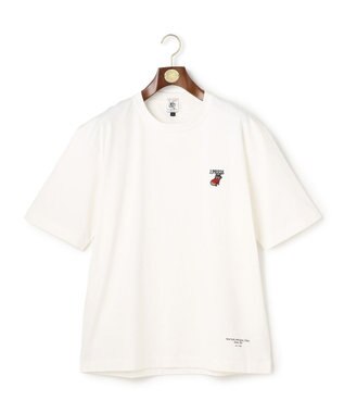 J.PRESS MEN 【AaronChang】【UNISEX】ブルドック エンブロイダリー Tシャツ ホワイト系