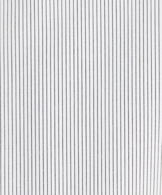 UNFILO L ハイネックブラウス オフ×ブラックストライプ