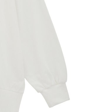 Green Parks カレッジロゴ裏毛チュニック Off White