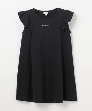 ANY KIDS ひんやりクール カットソーワンピース ブラック
