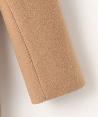 組曲 【2WAY・WEB限定】ショートビーバー フーディーロングコート ベージュ系