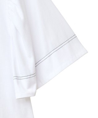 Green Parks ■ＥＳＣＡＲ　バイカラーｓｔフレアスリーブＴＥＥ Off White