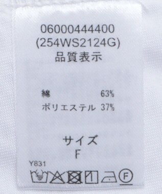 Green Parks ■ＥＳＣＡＲ　バイカラーｓｔフレアスリーブＴＥＥ Off White