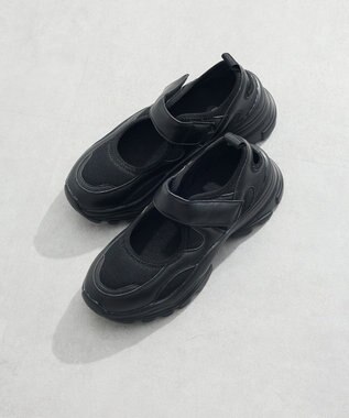 Green Parks ＲＵＰＩＳ．　厚底ベルトスニーカー Black