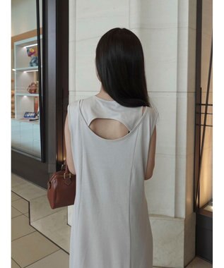 Green Parks カットワークデザインカットソーワンピース Beige