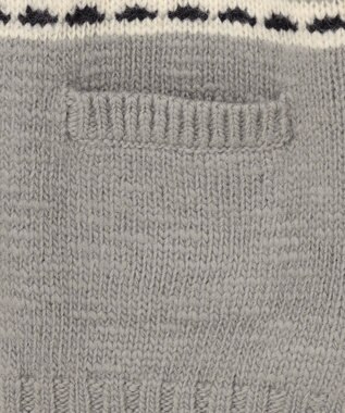 J.PRESS MEN ローゲージスラブ カウチンセーター ライトグレー系