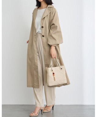 MioFIRANO カジュアルシッククロスラインハンドバッグ 2WAY チャーム付き　FIRANO フィラノ IVORY