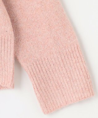 ANY シャイニースパンコールVネックニット ピンク