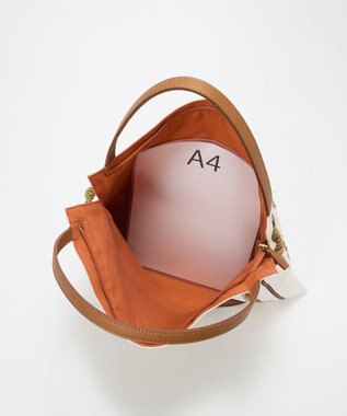 TOPKAPI 【26SS】【TREASURE TOPKAPI】マイルドサテン スカーフ柄 トートバッグ オフ