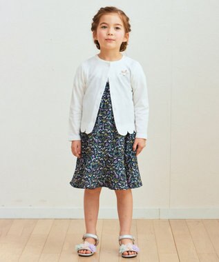 ANY KIDS 接触冷感 UVケア カーディガン エクリュ