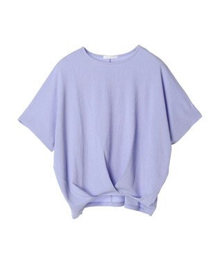 Green Parks 裾タック表面カットプルオーバー Purple