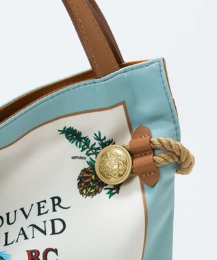 TOPKAPI 【26SS】【TREASURE TOPKAPI】マイルドサテン スカーフ柄 トートバッグ ミントグリーン