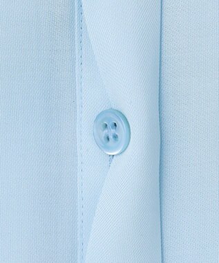 ICB L セルロースシルクビエラ ボウタイ付きブラウス サックスブルー