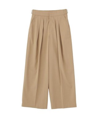 Green Parks タックワイドパンツ Mocha
