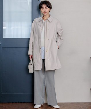 23区 L 【GLOW10月号掲載/洗える】ナチュラルコットンベアコンビ カットソー ホワイト系