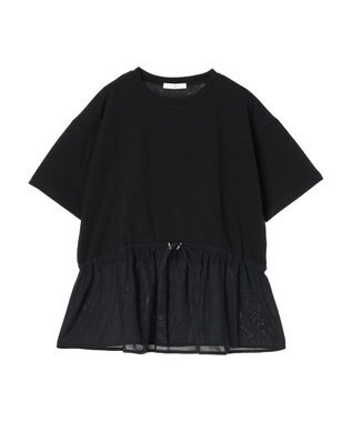 Green Parks ドロスト切替えドッキングカットプルオーバー Black