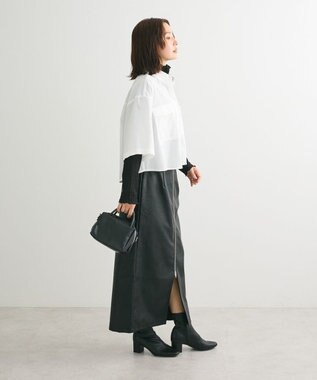 Green Parks ５分袖ショートシャツ Off White