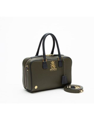 A.D.M.J. 【牛革】モーツァルト/バイカラーボストン25cm(ショルダーストラップ付)